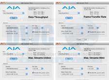 AJA benchmark results